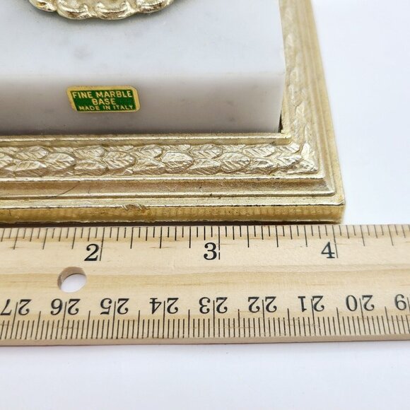 Vtg Dilly Candelabra 5 Arm Gold 12" Candle Stick Holder Marble Base W/ Crystals - Picture 14 of 15